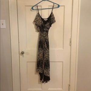 WAYF High-Low Floral Dress